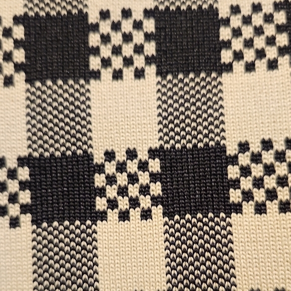 Rothy's Black and Cream Checkered Tote - Picture 3 of 6